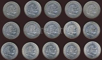 Hollandia 1955-65. 1G Ag (15x) 5klf T:1,1/2,2