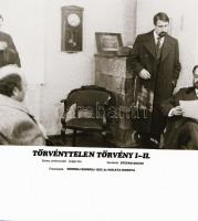 ,,Törvénytelen törvény" című film állóképei, 15 db negatív, ezekről készültek a mozik előcsarno...