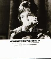 ,,Törvénytelen törvény" című film állóképei, 15 db negatív, ezekről készültek a mozik előcsarno...