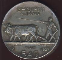 Albánia 1927. 5Fr.A "Provas" "Próba" Ff utánveret T:2