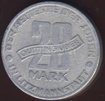 Német Területek/Getto Litzmannstadt 1943. 20M Al hamisítvány v. utánveret T:2-