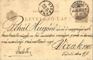 1896 (Vorläufer!) Budapest, Ezredéves Országos Kiállítás, Magyar utca és templom, Posner és Fia, lit...