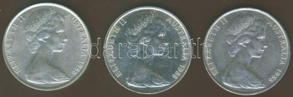 Ausztrália 1966. 50c Ag (3x) T:2