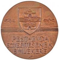 Asszonyi Tamás (1942- ) 1972. "Budapest MDCCCLXXII / Pest-Buda egyesítésének emlékére" két...