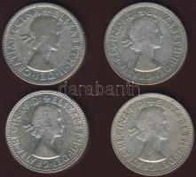 Ausztrália 1954-61. 1Sh Ag 4klf db T:2,2/3