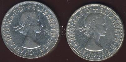 Ausztrália 1954. 1Fl Ag "Royal Visit" (2x) T:2/3