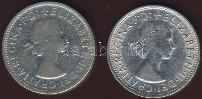 Ausztrália 1957-58. 1Fl Ag 2klf db T:2/3