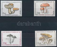 1987-1990 Mushroom 4 stamps, 1987-1990 Gomba 4 klf bélyeg