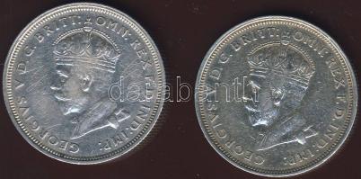 Ausztrália 1927. 1Fl Ag "Parlament" (2x) T:2/3 kis ph