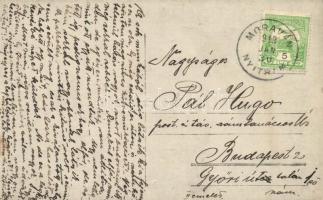 1913 Moraván, Moravany nad Váhom; látkép / general view, photo (felületi sérülés / surface damage)