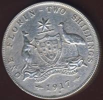 Ausztrália 1917. 1Fl Ag V.György T:3  R!