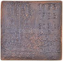 Somogyi József (1916-1993) 1983. "30 éves a Népi Iparművészeti Tanács 1953-1983" kétoldala...