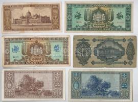 30db-os vegyes magyar pengő bankjegy tétel T:III,III-