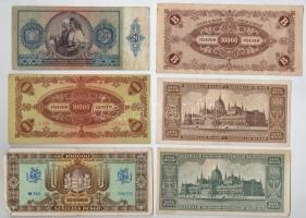 30db-os vegyes magyar pengő és adópengő bankjegy tétel T:III,III-