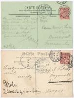 2 db RÉGI külföldi városképes lap; Monte Carlo Casino, Theatre, Nice Palais, promenade / 2 pre-1945 ...