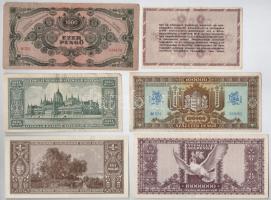 30db-os vegyes magyar pengő bankjegy tétel (benne még egy darab adópengő) T:III,III-