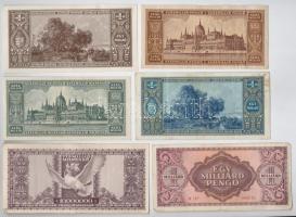 27db-os vegyes magyar pengő bankjegy tétel T:II,III,III-