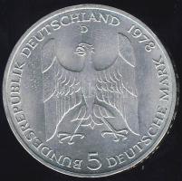 NSZK 1978. 5DM Ag "Stresemann" T:2