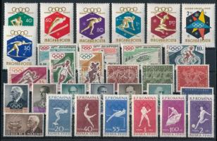 Olimpia motívum 31 klf bélyeg, Olympics 31 stamps