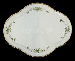 Hollóházi Erika mintás két személyes teás készlet, tállal, matricás, hibátlan