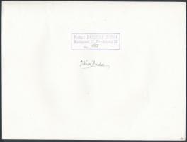 1933 Járai Rudolf (1913-1993) fotóriporter pecséttel jelzett, aláírt vintage fotóművészeti alkotása,...