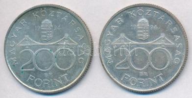 1994. 200Ft Ag "Deák" (2x) T:2