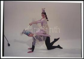 cca 1970 Balettjáték, 3 db vintage negatívról készült modern nagyítás, 18x25 cm