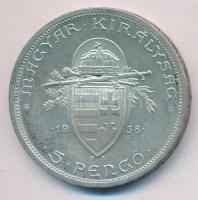 1938. 5P Ag "Szent István" T:2
Adamo P8.1