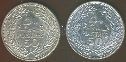 Libanon 1952. 50P Ag (2x) T:2,2-