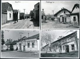 cca 1968 Kecskeméti utcaképek, városképek, változások, 25 db vintage, feliratozott fotó Vincze János...