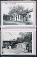 cca 1968 Kecskeméti utcaképek, városképek, változások, 25 db vintage, feliratozott fotó Vincze János...