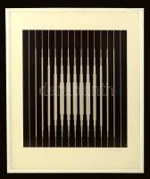 Victor Vasarely (1908-1997): BO-RA. Szitanyomat, papír, jelzett, számozott (XII/XX), keretben, 56×49...