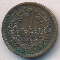 1868KB 1kr Cu "Angyalos címer" T:2,2-
Adamo M4.1