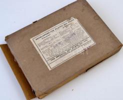 cca 1933 Ballószög feliratú dobozban 13 db vintage üveglemez negatív Lőcsei Árpád (?-?) kecskeméti v...