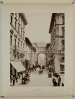 cca 1886/1986 Firenze, fotómappa 6 db vintage collotipiáról készített nagyméretű nyomat az Alinari g...