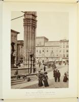 cca 1886/1986 Firenze, fotómappa 6 db vintage collotipiáról készített nagyméretű nyomat az Alinari g...
