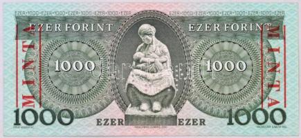 1983. 1000Ft "A 30001645" sorszámmal illetve piros "MINTA" felülnyomással és per...