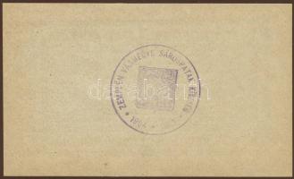 Sárospatak 1919. 1K sorszám + aláírás + hátlapi bélyegző T:I