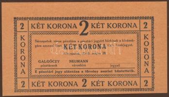 Sárospatak 1919. 2K extrém lefelé csúszott nyomat! T:I