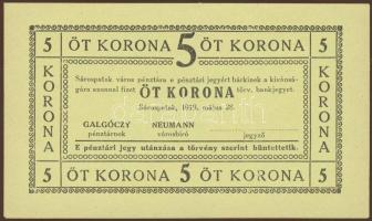 Sárospatak 1919. 5K T:I