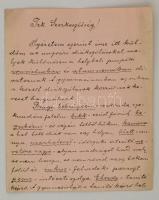 cca 1910 Összegyűjtött ungvári diákszólások (a püspöki convictusból és alumneumból) gyűjteménye levélben