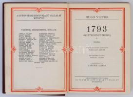 Hugo Victor: 1793 I-III. Hernani. Fordította: Sziklay János, Kardos László. Illusztrálta Jaschik Álm...