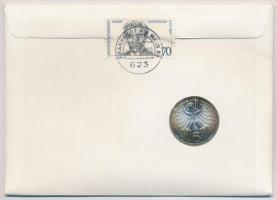 NSZK 1975G 5M Ag "Albert Schweitzer" lezárt, bélyeges, bélyegzős borítékban T:1- patina FR...