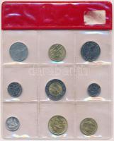 Vatikán ~1990. 50L-500L "II. János Pál" (9xklf) fólia tokban + 1991. 100L "II. János ...