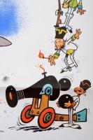 1985 Szaffi moziplakát, nagyméretű, 82x57 cm. Jó állapotban