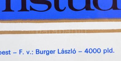 1985 Szaffi moziplakát, nagyméretű, 82x57 cm. Jó állapotban