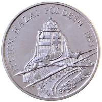 Bognár György (1944-) 1993. "Vitéz Nagybányai Horthy Miklós / Itthon hazai földben" Ag eml...