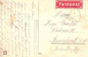 Zum Sturm / WWI German military art postcard, G.M. 4662. litho s: W. I