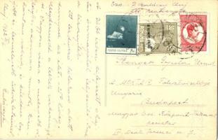 1932 Kolozsvár, Cluj; Gulácsy Irén házának belseje és Stenger Gyulának címzett levele / house interi...