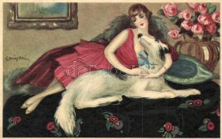 Italian art postcard. Ballerini & Fratini 316. s: Chiostri